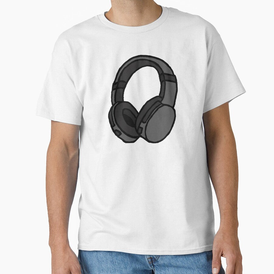 Headphones, music, sound Classic T-Shirt